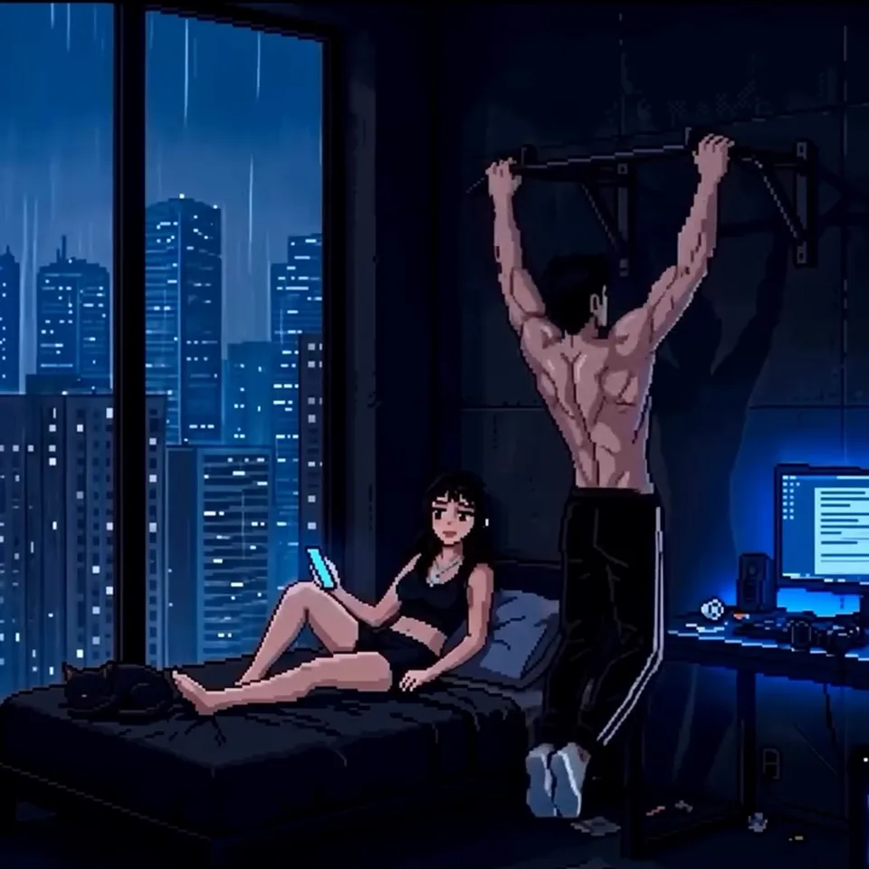 어두운 픽셀 아트